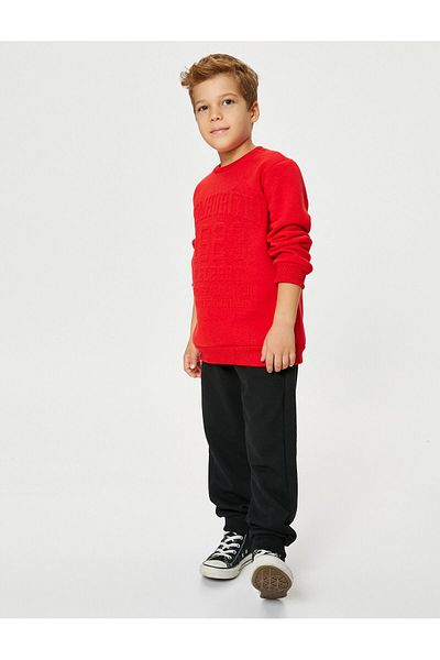 Koton Republic Printed Sweatshirt with Embossed Print Detail - 100th Anniversary Special