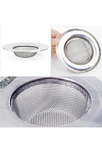 nunum store Büyük Boy Lavabo Gider Süzgeci, Paslanmaz Çelik 9 cm