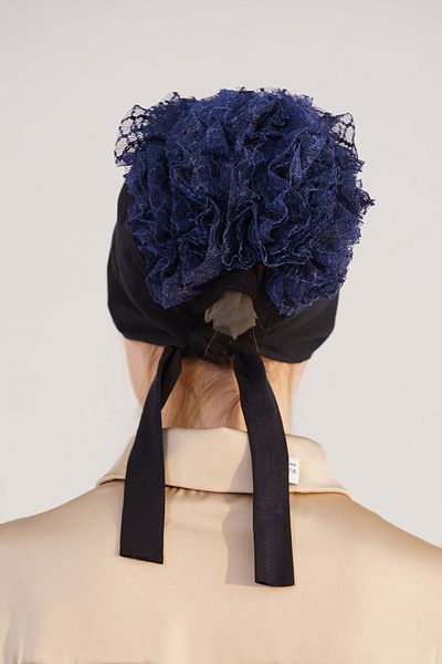 Loryan Bun Bonnet - 100% Cotton Ruffle Stitched Bonnet 4294