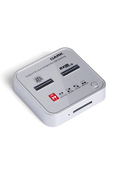 Dark DK-AC-DSDM2C M2 SSD محطة قرص استنساخ وبطاقة SD مدعومة