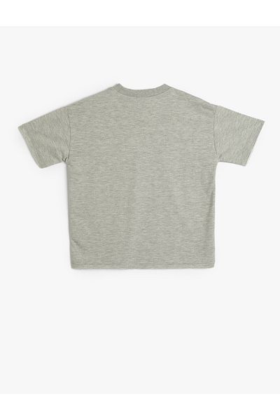 Koton Tricou cu mânecă scurtă cu gât crew imprimat