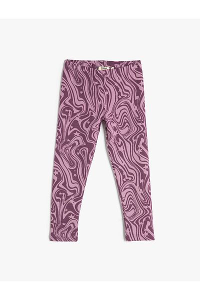 Koton Jambiere din bumbac cu model abstract, cu talie elastică