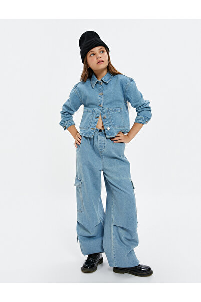 Koton Denim Jacket Pocket Detailed Cotton Long Sleeve