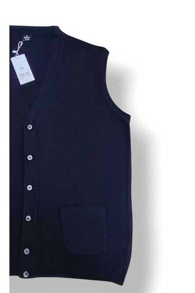 Özay Daddy Wool Vest with Pocket, Straight,Normal and Large Size Licra Original Top Quality Product