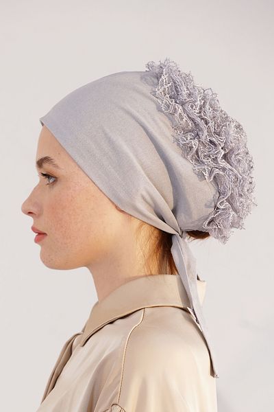 Loryan Bun Bonnet - 100% Cotton Ruffle Stitched Bonnet 4294