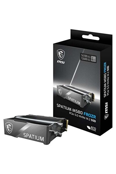 MSI 4TB SPATIUM M580 FROZR 14100-12600MB/s M2 PCIE GEN5 DİSK