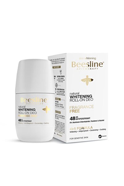 Beesline مزيل عرق رول أون مبيض للبشرة خالٍ من العطور