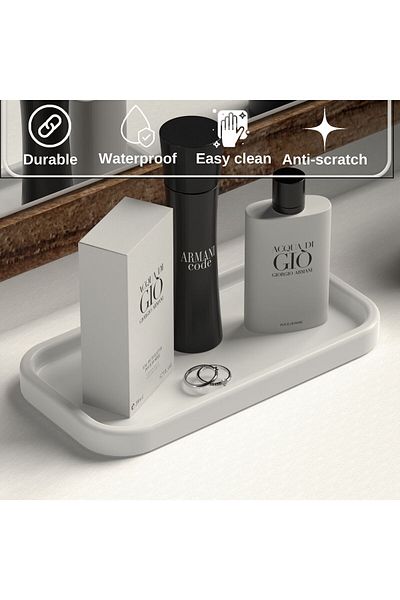 EOCRAFT Granite Accessory Tray - Organizer under Vinegar, Coaster and Oil Pot