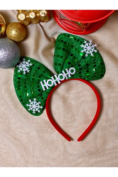 Twinssis Accessories Hohoho Written Large Ribbon Christmas Crown