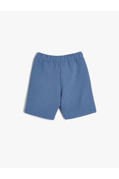 Koton Shorts Surf Printed Cotton Tie Waist