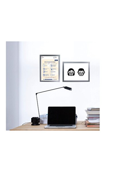 Hdg Aluminum Color 5Pcs Double Magnet Fireplace Magnet Picture Announcement Board - 10X15Cm