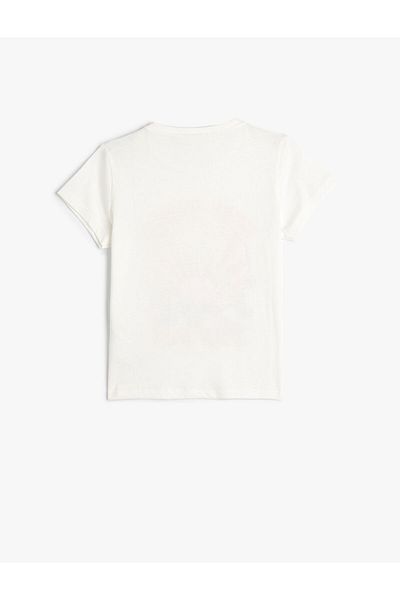 Koton Tricou din bumbac cu mânecă scurtă tematică solară