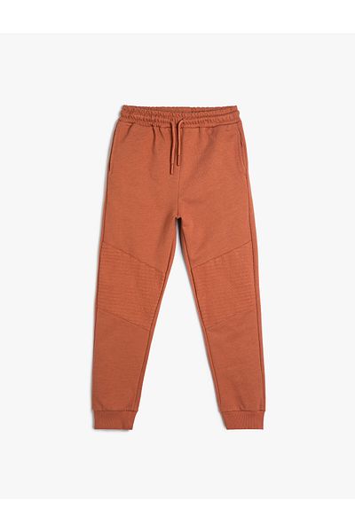 Koton Basic-Jogginghose aus Baumwolle mit Bindegürtel und Taschen