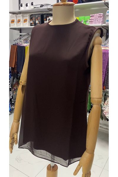 Zeynep Butik Декоративно бельо без ръкави от шифон - 869 1283