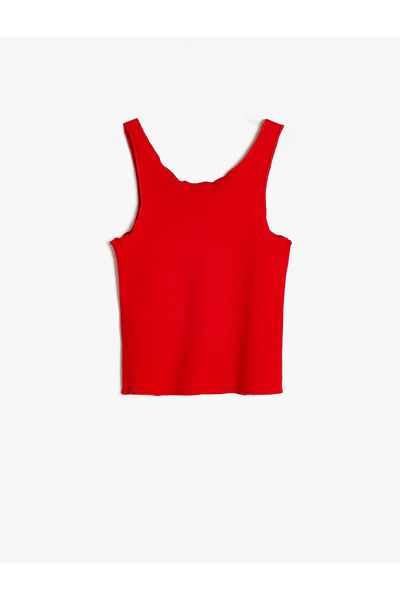Koton Cotton Sleeveless Basic Tank Top - Ribbed