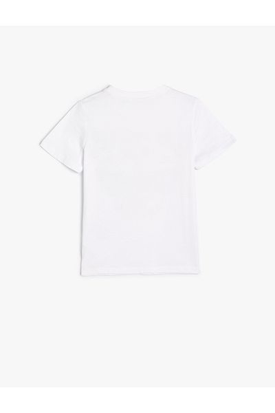 Koton Cotton Short Sleeve City Printed Crew Neck T-Shirt
