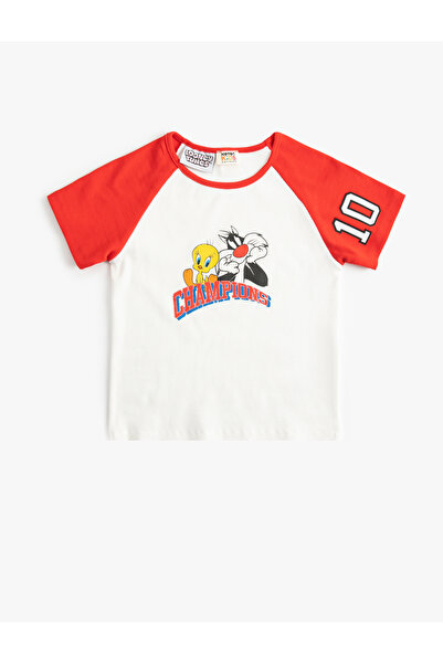 Koton Licencované tričko Tweety a Sylvester Crew Neck – potištěné na zadní straně