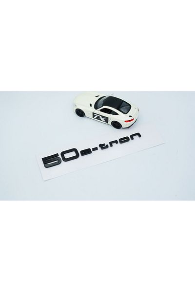 DK Tuning Portbagaj negru Audi 50 e-tron - Compatibil cu logo-ul scris ABS