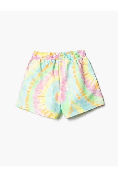 Koton Shorts mit Gummibund und Batikmuster – mit Taschen