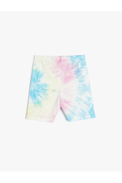 Koton Kurze Strumpfhose mit Batikmuster und elastischem Bund