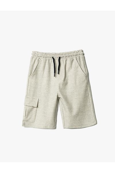 Koton Shorts Tie Waist Capped Pocket Detailed Cotton