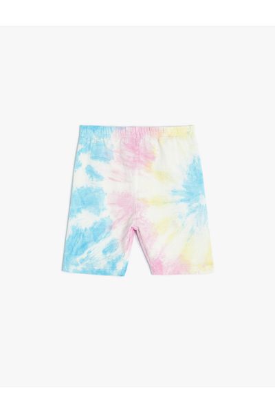 Koton Kurze Strumpfhose mit Batikmuster und elastischem Bund