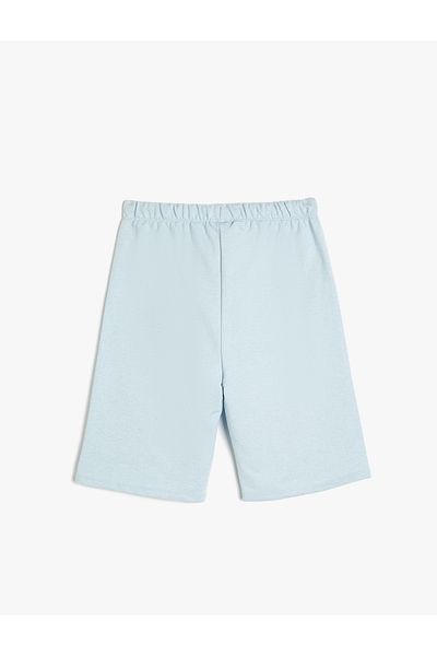 Koton Palm Tree Printed Tie Waist Shorts