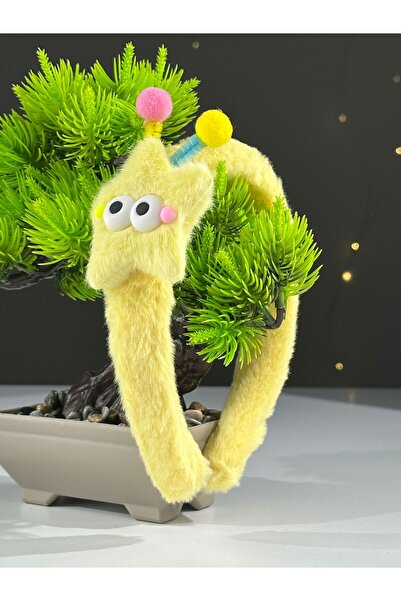 Chocuk Pofuduk Peluş Tüylü Yıldız Firgürlü Kışlık Lüks Taç