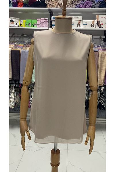 Zeynep Butik Декоративно бельо без ръкави от шифон - 869 1283