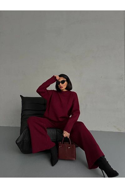 STOREBARS Women's Oversize Sweatshirt Pants Bottom Top Set