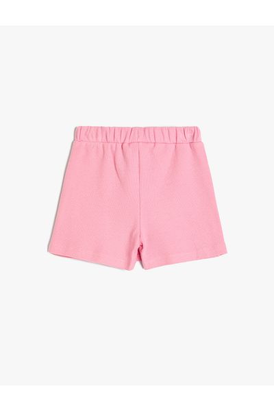 Koton Cotton Double Breasted Mini Shorts Skirt - Elastic Waist