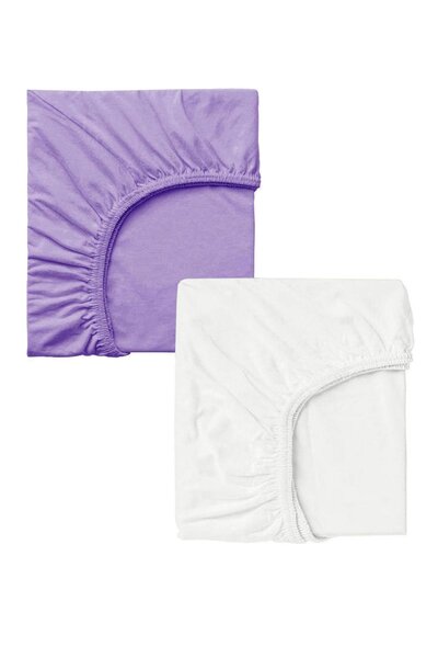 COTENCONCEPT 2 Adet Pamuklu Ve Lastikli 60 X 120 X 15 Cm Penye Bebek Çarşaf