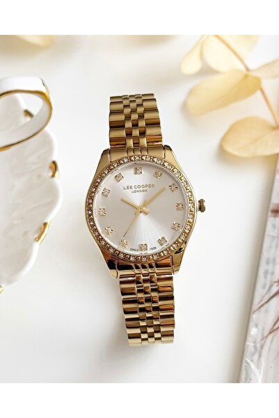 Lee Cooper Gold Renk Jübile Kordon Kadın Kol Saati