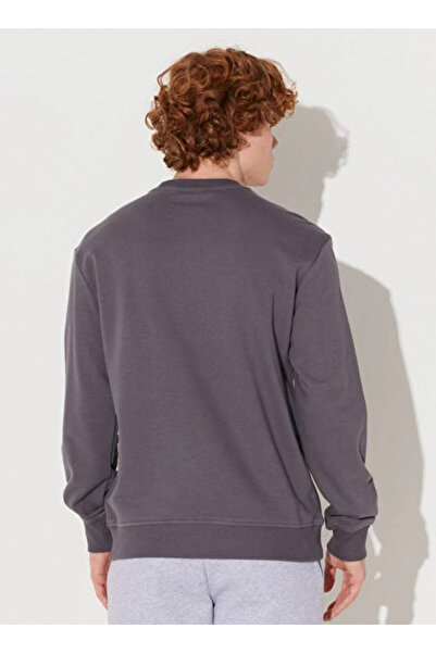 Lee Regular Fit Regular Cut Crew Neck Anthracite Sweatshirt