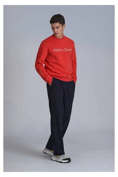 Lufian Men's Red Sweatshirt - 112030137   Loved