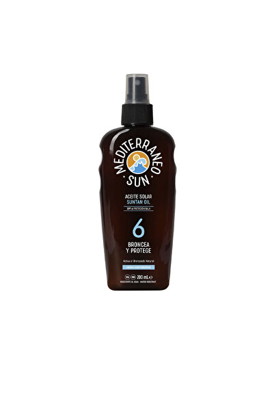 Mediterraneo Sun Coconut Suntan Oil Dark Tanning Spf6 Mediterraneo Sun 200 ml