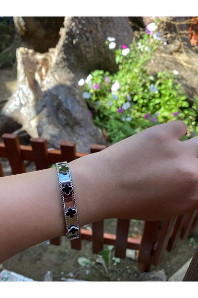 Nilsu Jewellery Accessory Silver & Black Van Cleef Handcuffs
