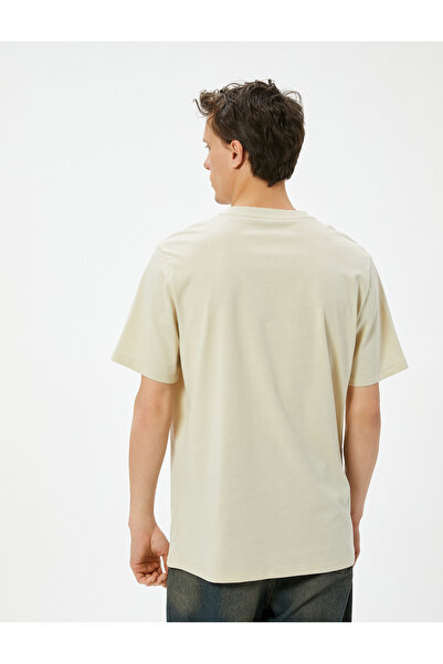 Koton Тениска с къс ръкав и щампа с кръгла яка от Cotton College