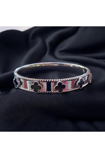 Nilsu Jewellery Accessory Silver & Black Van Cleef Handcuffs