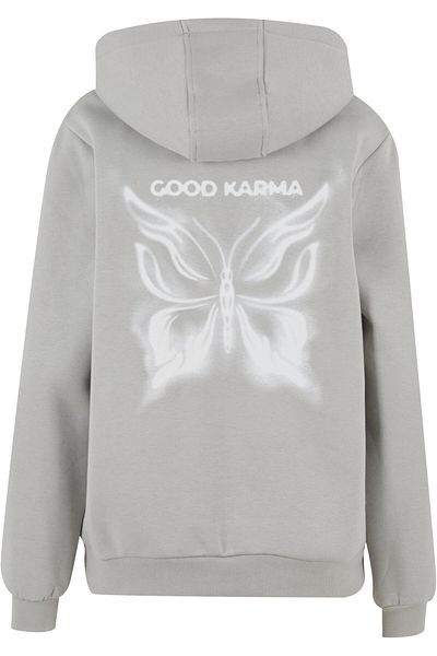 Mister Tee Karma Butterfly Ladies Fluffy Hoody
