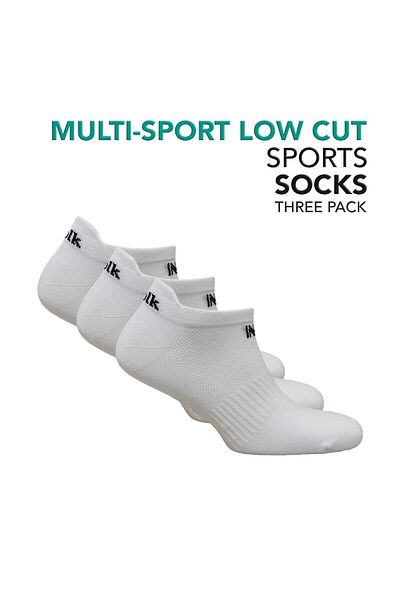 NORFOLK Izzy Multi-Sport Ultra-Light 3 пакета бели ниски чорапи