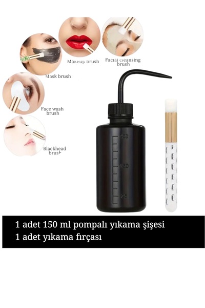 DFCOSMETICS Kalici Makyaj Ki?rpi?k Ci?lt Yikama Firçasi Ve Pompali Akitmaz Yi...
