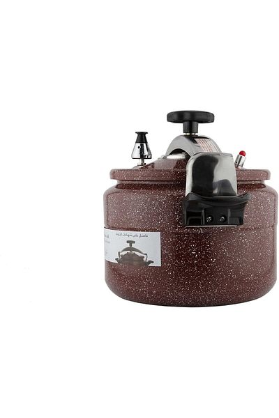 ALSAIF Aluminium Granite Pressure Cooker Red 5 Liter