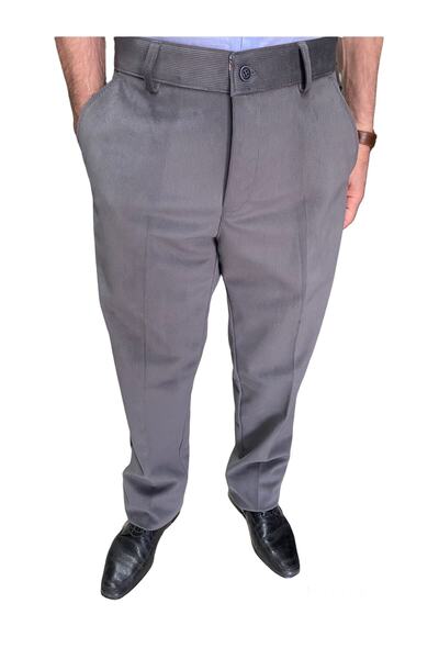 gambia outdoors Pantaloni din catifea gri pentru bărbați, cu croială clasică,...