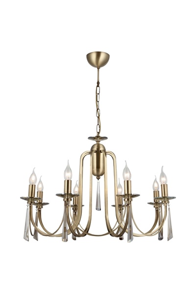 LUCEA KONTES 8 Lİ ANTIK LAK AVİZE 8XE14