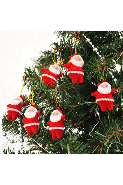 Patladı Gitti Σετ Χριστουγεννιάτικων Στολιδιών Δέντρου 4,5 εκ. Άγιος Βασίλης 6 τεμάχια