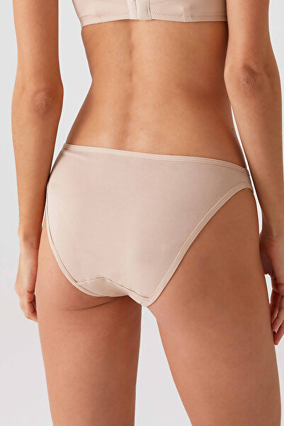 Pierre Cardin Kadın 5'li Ekonomik Paket Ten 2957 No Show Classic Pamuklu Basic Külot