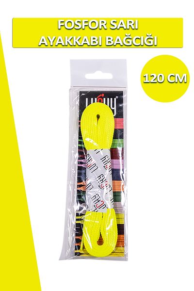 LUCKY 120 Cm Phosphor Yellow Sports Shoelaces 1 Piece Bag-88