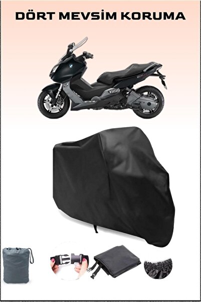 Breen أسود Bmw C 600 Sport متوافق مع القماش المشمع للدراجات النارية، غطاء المحرك