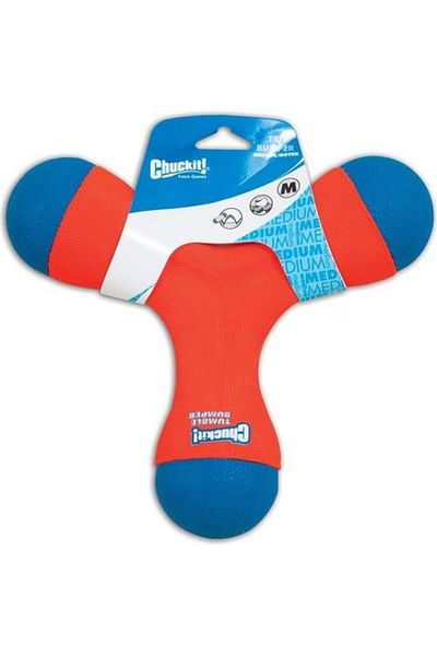 Chuckit ! Tri-Bumper Waterproof 3-Sleeve Dog Toy (Large Size)